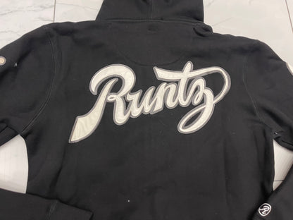 Peace, Love, Runtz Zip Down Embroidered and Patch Hoodie