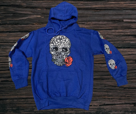 Streetz Iz Watchin " Skull and Roses" Hoody