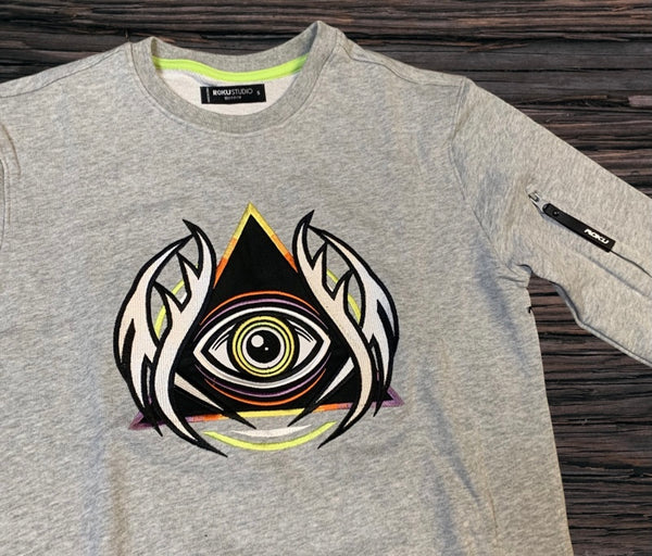Roku All Seeing Tribal Eye Crewneck U