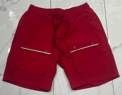 Hudson WindBreaker Nylon 6 Inch Shorts (Red)
