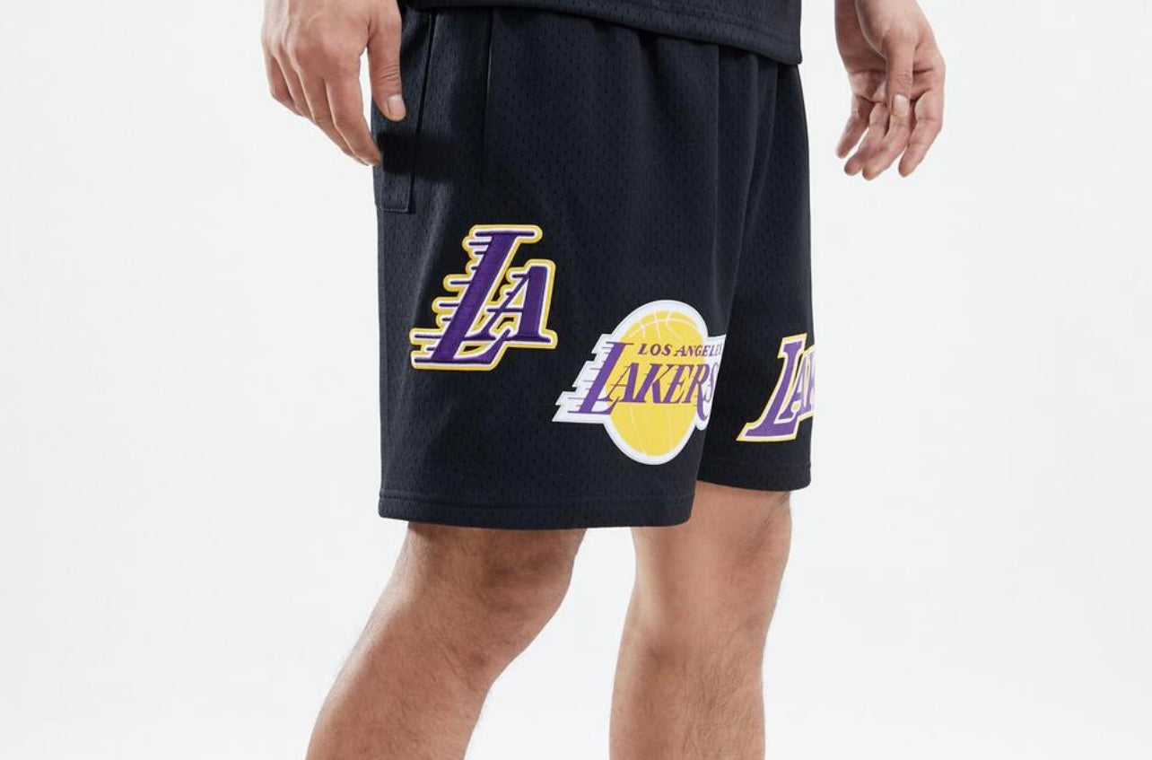 Pro Standard Los Angeles Lakers Black Mesh Shorts U