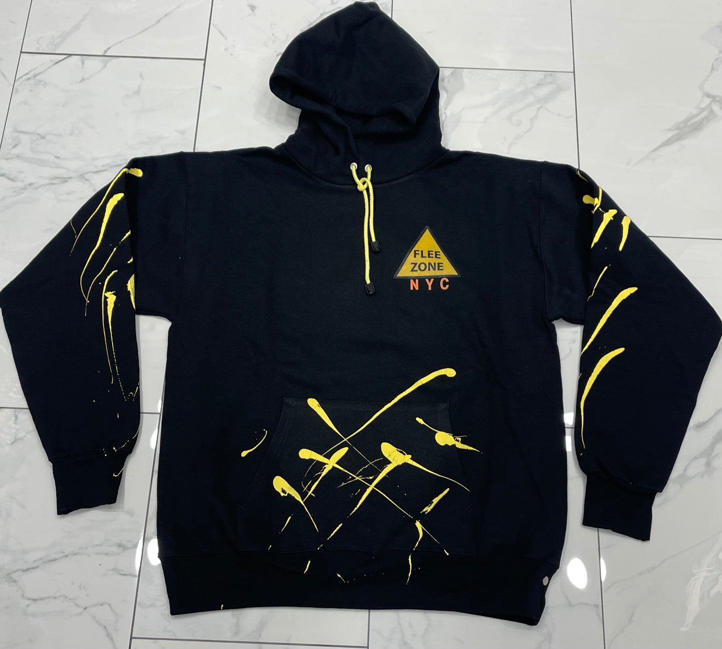 Flee Zone "Warning" Hoody --Read Description U