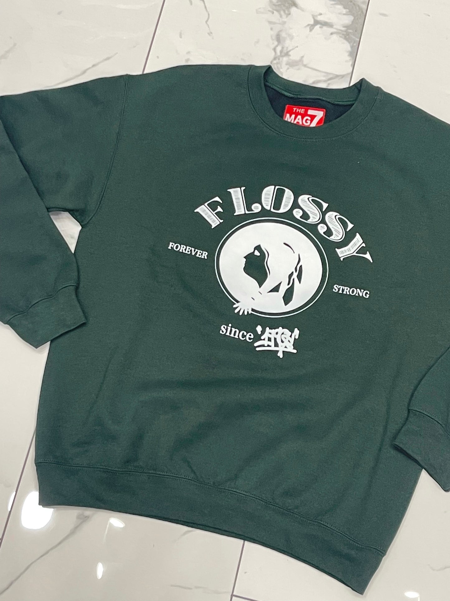 The Mag Seven Sapa Forest Green Flossy Crewneck U