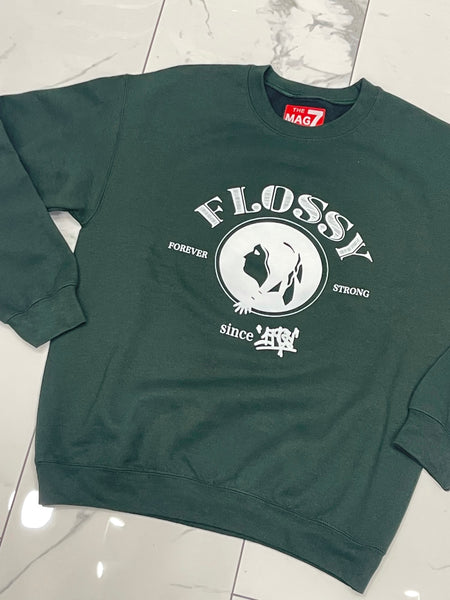 Forest Green Flossy Crewneck U