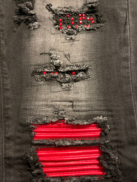 Waiema Skinny Fit Jeans w/Studs