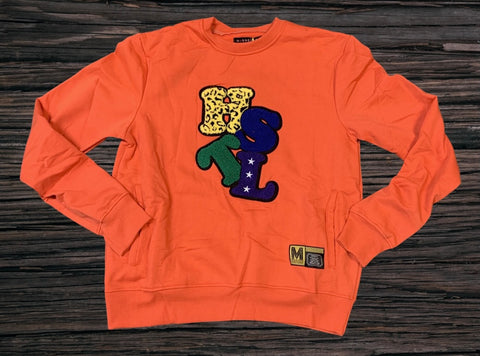 M. Society Orange Hustle Sweater