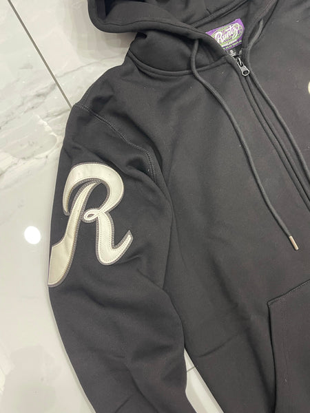 Peace, Love, Runtz Zip Down Embroidered and Patch Hoody U