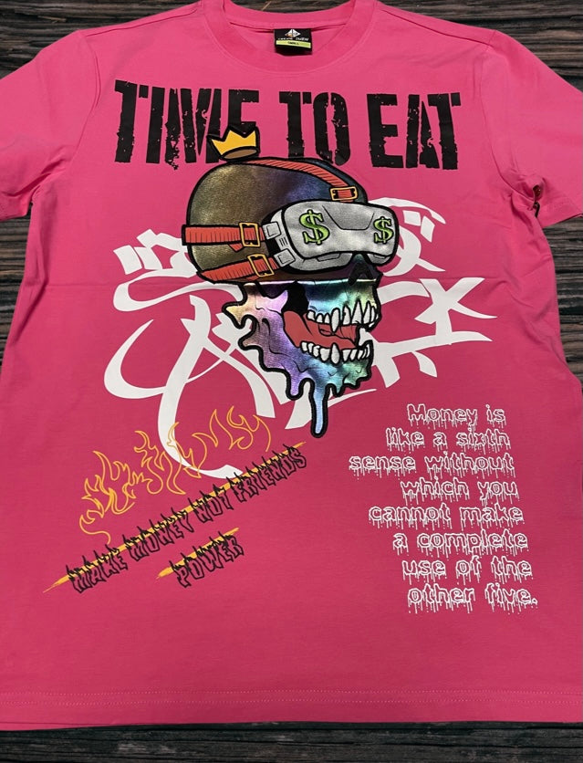 Create 2mrw Time To Eat Tee--Pink U
