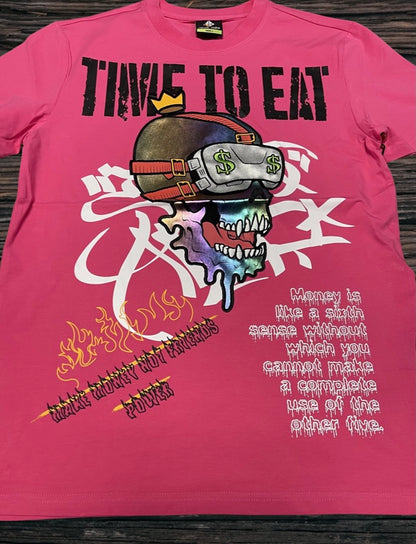 Create 2mrw Time To Eat Tee--Pink U