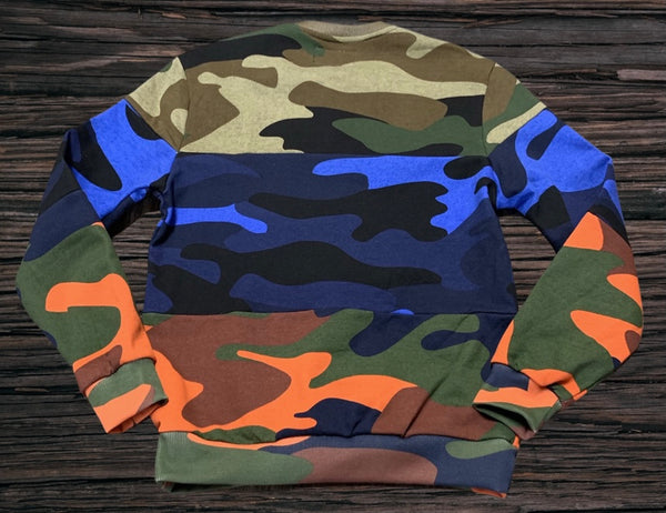 BKYS Ski Mask Crew Camo Crewneck