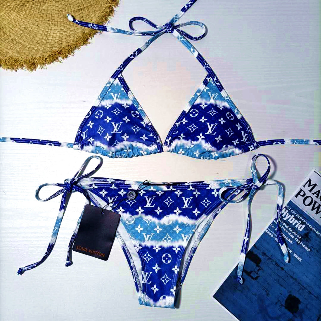 Custom “Louie Vee” Designer Print Swimsuit