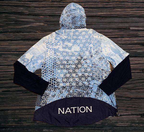 Parish Nation Indigo Long Sleeve Light Hoody
