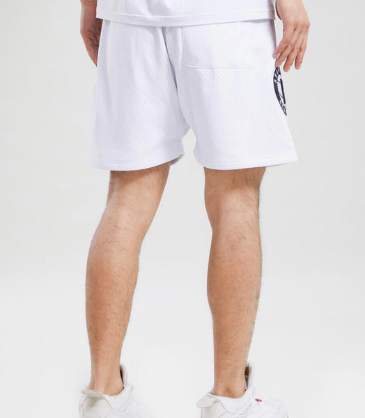 Pro Standard Brooklyn Nets White Mesh Shorts U