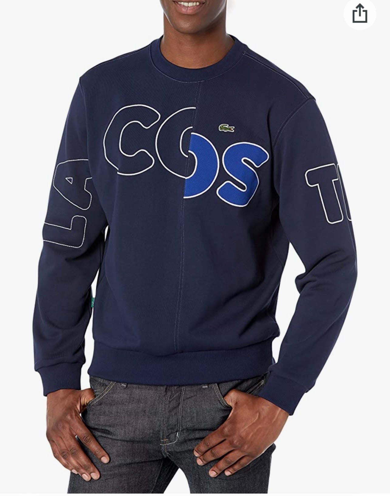 Lacoste Embroidered Print Sweatshirt U