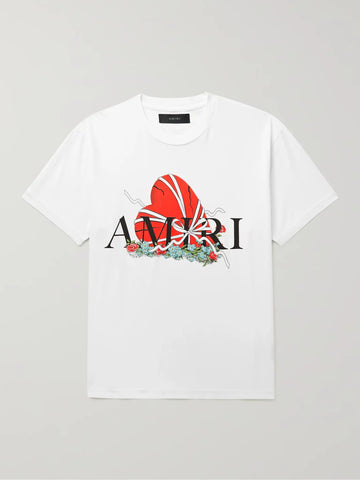 Authentic Amiri Broken Heart Cotton T-Shirt