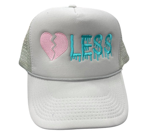 Heartless (Khaki/Pink/Teal) Trucker Hat