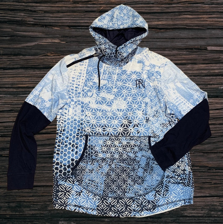 Parish Nation Indigo Long Sleeve Light Hoodie
