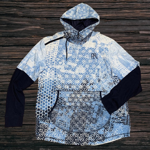 Parish Nation Indigo Long Sleeve Light Hoody