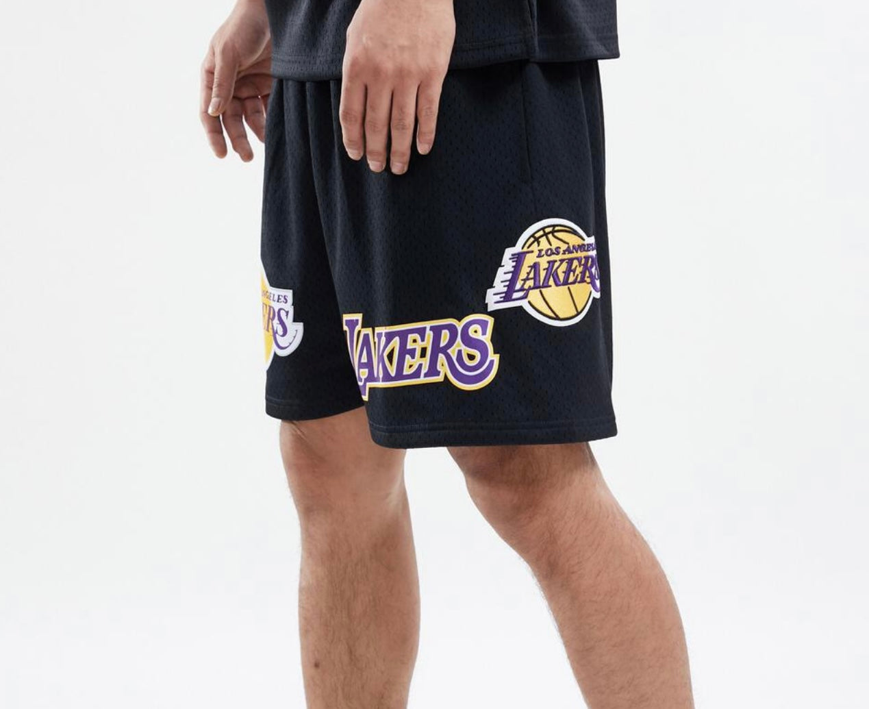 Pro Standard Los Angeles Lakers Black Mesh Shorts U