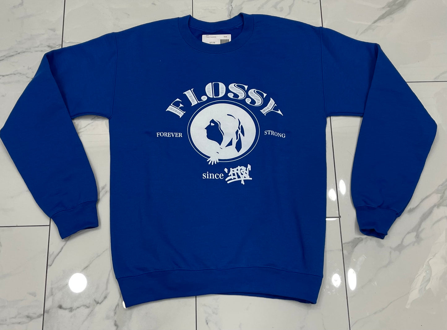 The Mag Seven Sapa Royal Blue Flossy Crewneck U