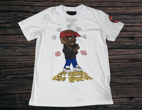 Peace Unlimited "Me Against The World" 2pac Tee (White)