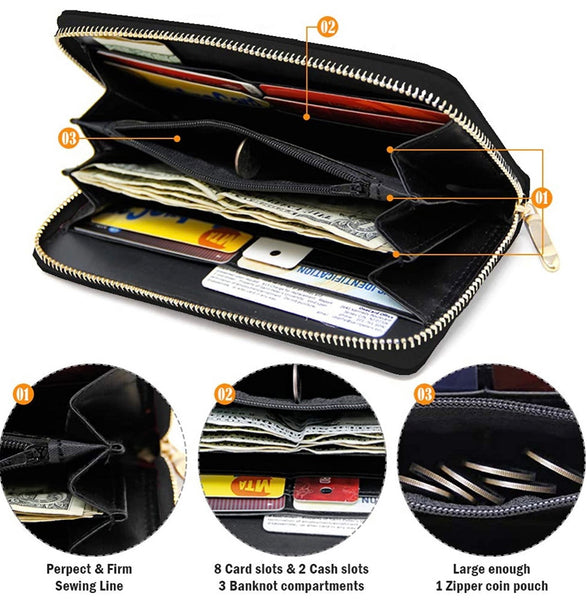 Everyday Long Wallet (Black) U
