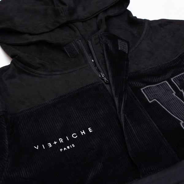 Vie Riche Black Varsity Pullover