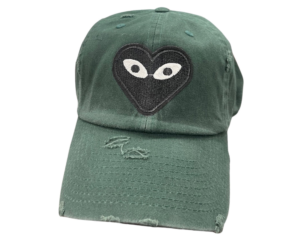 Heart Eyes Green Dad Hat