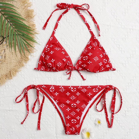 Custom “Louie Vee” Designer Print Swimsuit