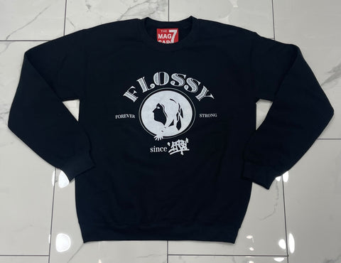 Black  Flossy Crewneck