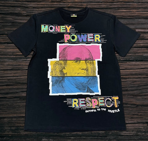 Create 2mrw Money Power Respect Tee--Black