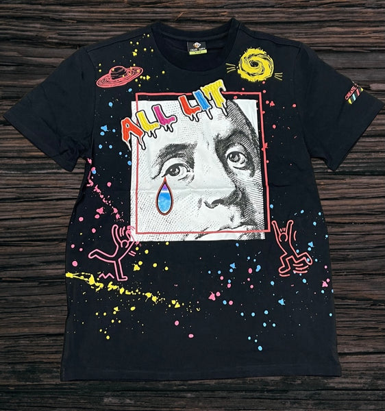 Create 2mrw All Lit Slim Fit  Tee--Black U