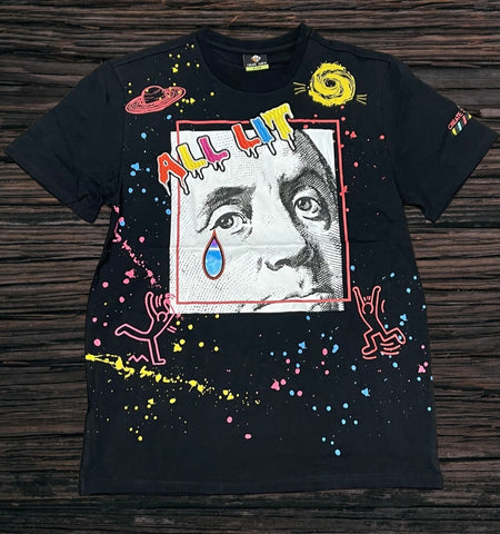 Create 2mrw All Lit Slim Fit  Tee--Black