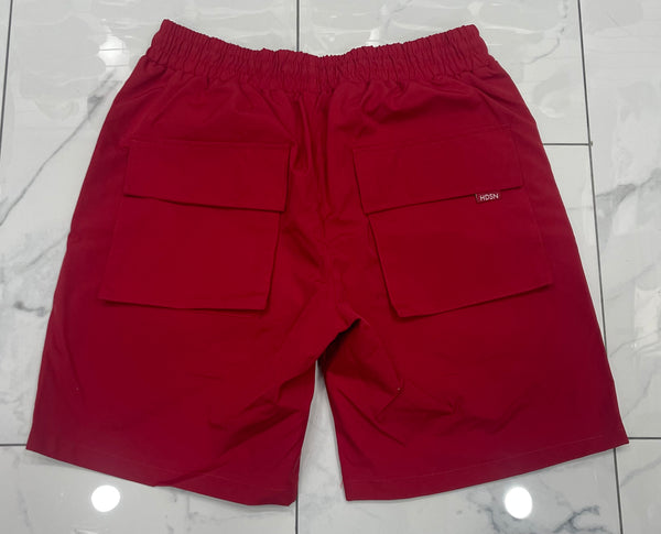 Hudson WindBreaker Nylon 6 Inch Shorts (Red) U