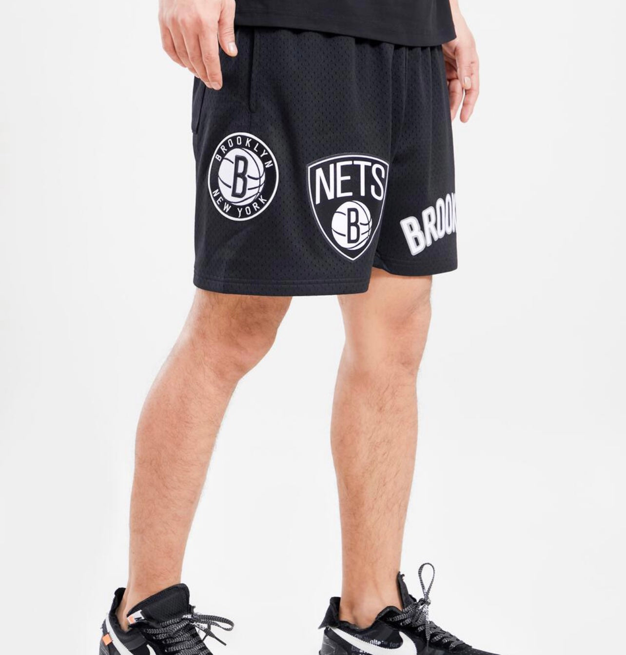 Shop Pro Standard Brooklyn Nets Retro Classic Shorts BBN356022-BGY black