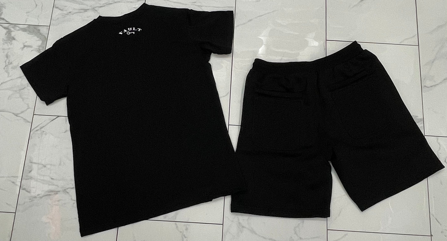 Vault “Money Talks” Embroidered Short Set U