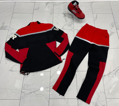 Vie Riche Lightweight  Nylon Race Track Jacket + Race Track Pants U