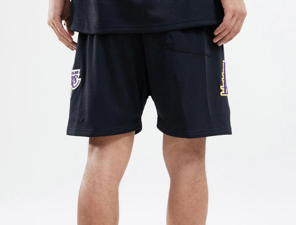 Pro Standard Los Angeles Lakers Black Mesh Shorts U