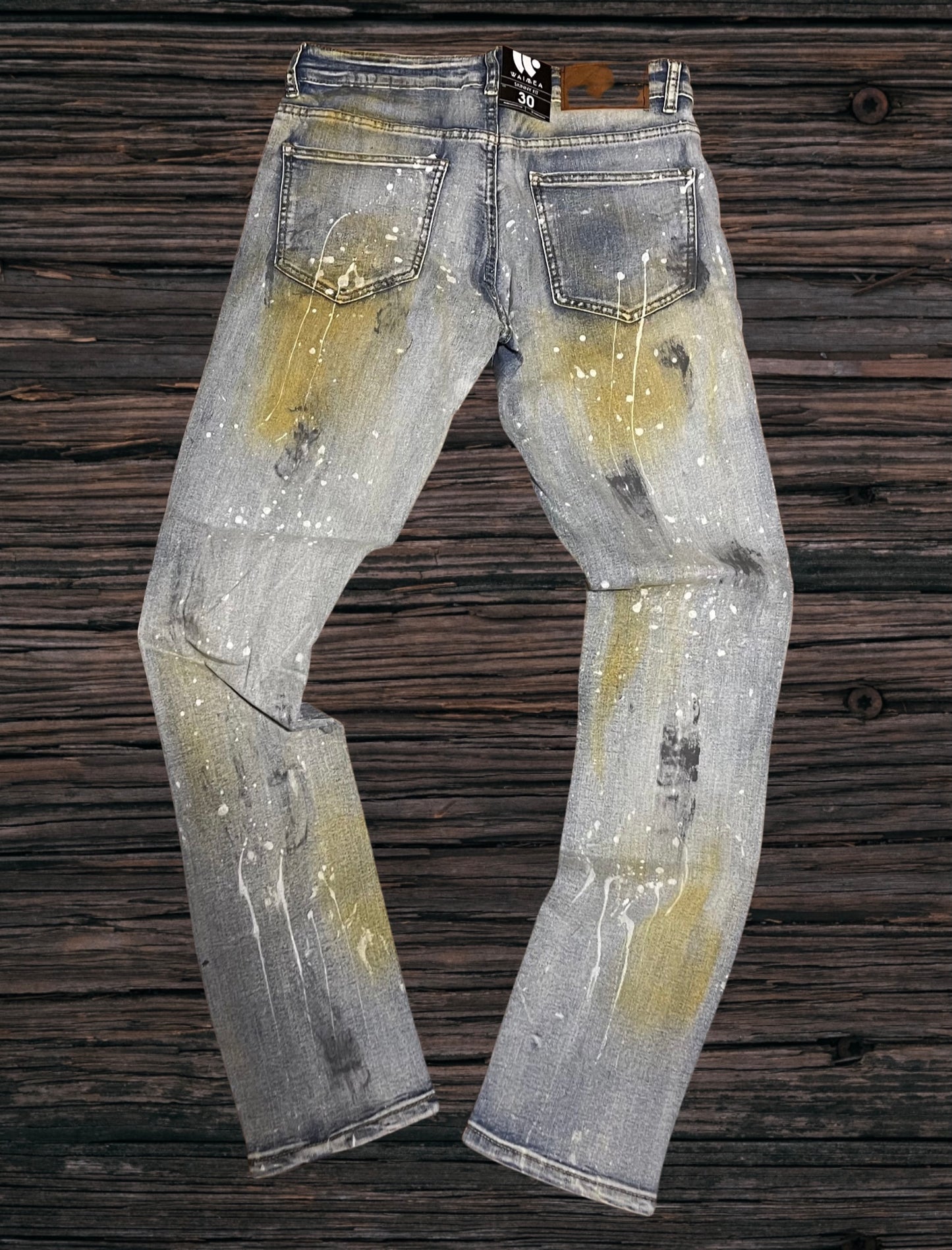 Waimea Skinny Fit Light Blue Dye w/Studs Jeans U