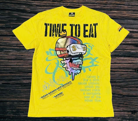 Create 2mrw Time To Eat Tee--Yellow