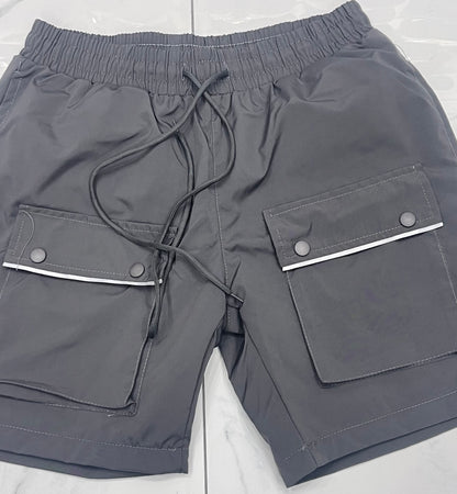 Hudson WindBreaker Nylon 6 Inch Shorts (Grey) U