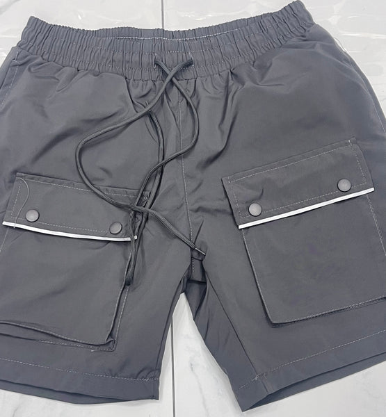 Hudson WindBreaker Nylon 6 Inch Shorts (Grey) U