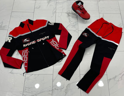 Vie Riche Lightweight  Nylon Race Track Jacket + Race Track Pants U