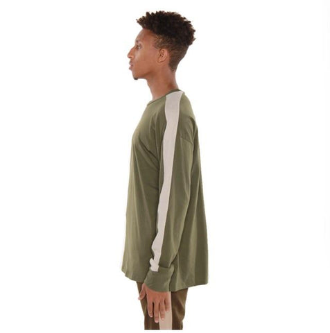 EPTM Long Sleeve Track Tee (Olive/White) 2021