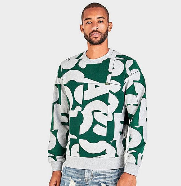 Lacoste Heritage Graphic Print (Grey/Green)