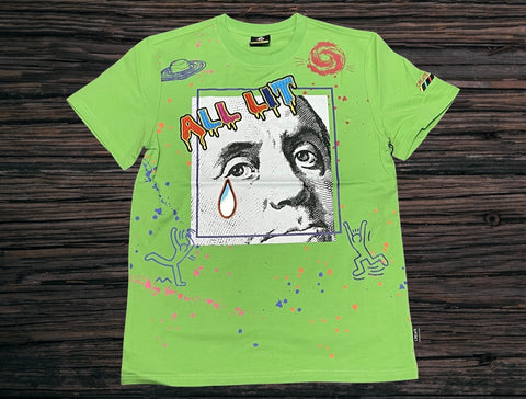 Create 2mrw All Lit Slim Fit Tee--Green